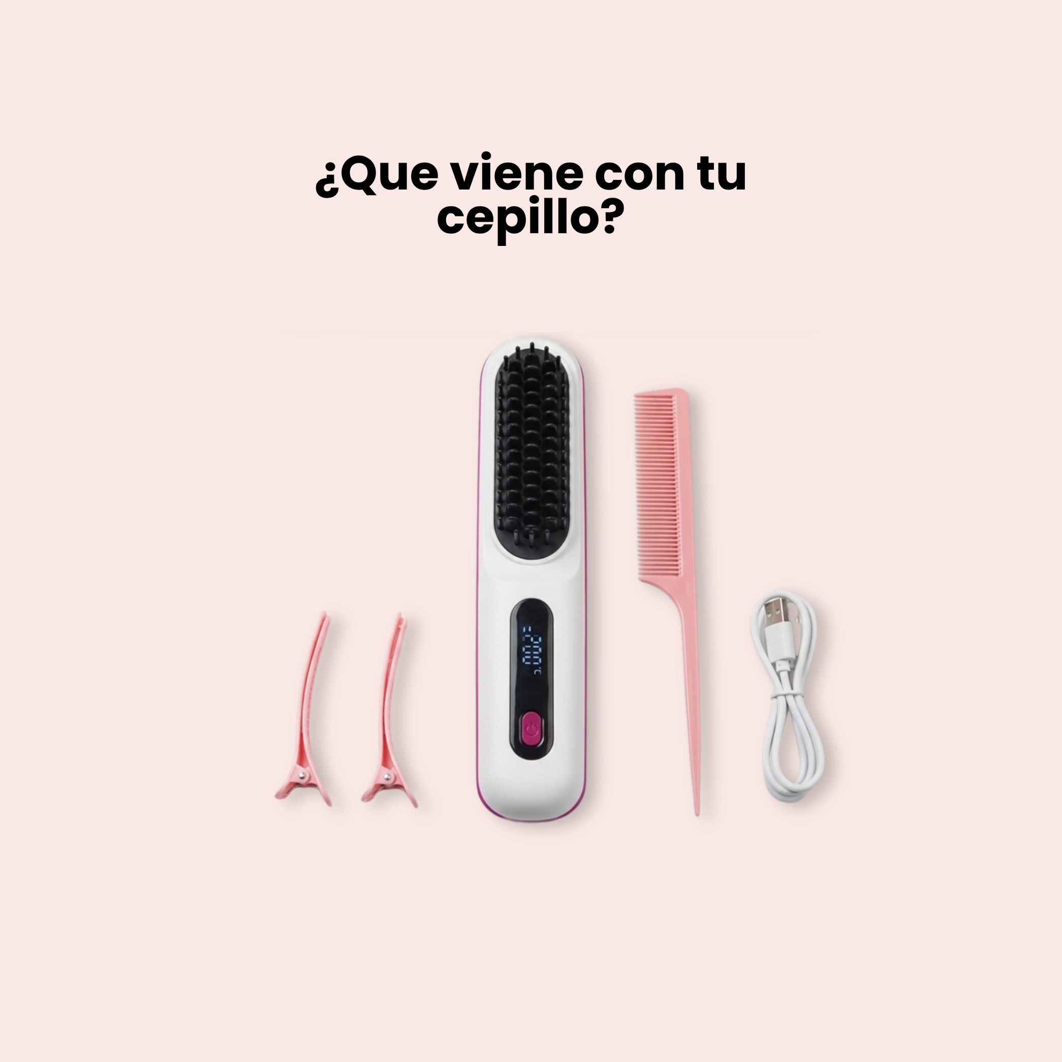 Cepillo Alisador Inalambrico